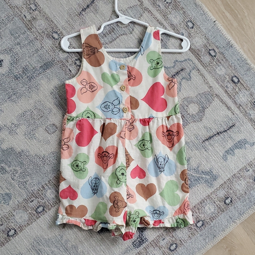 Disney Baby Winnie The Pooh Girls Romer Shortall Outfit Sz24m